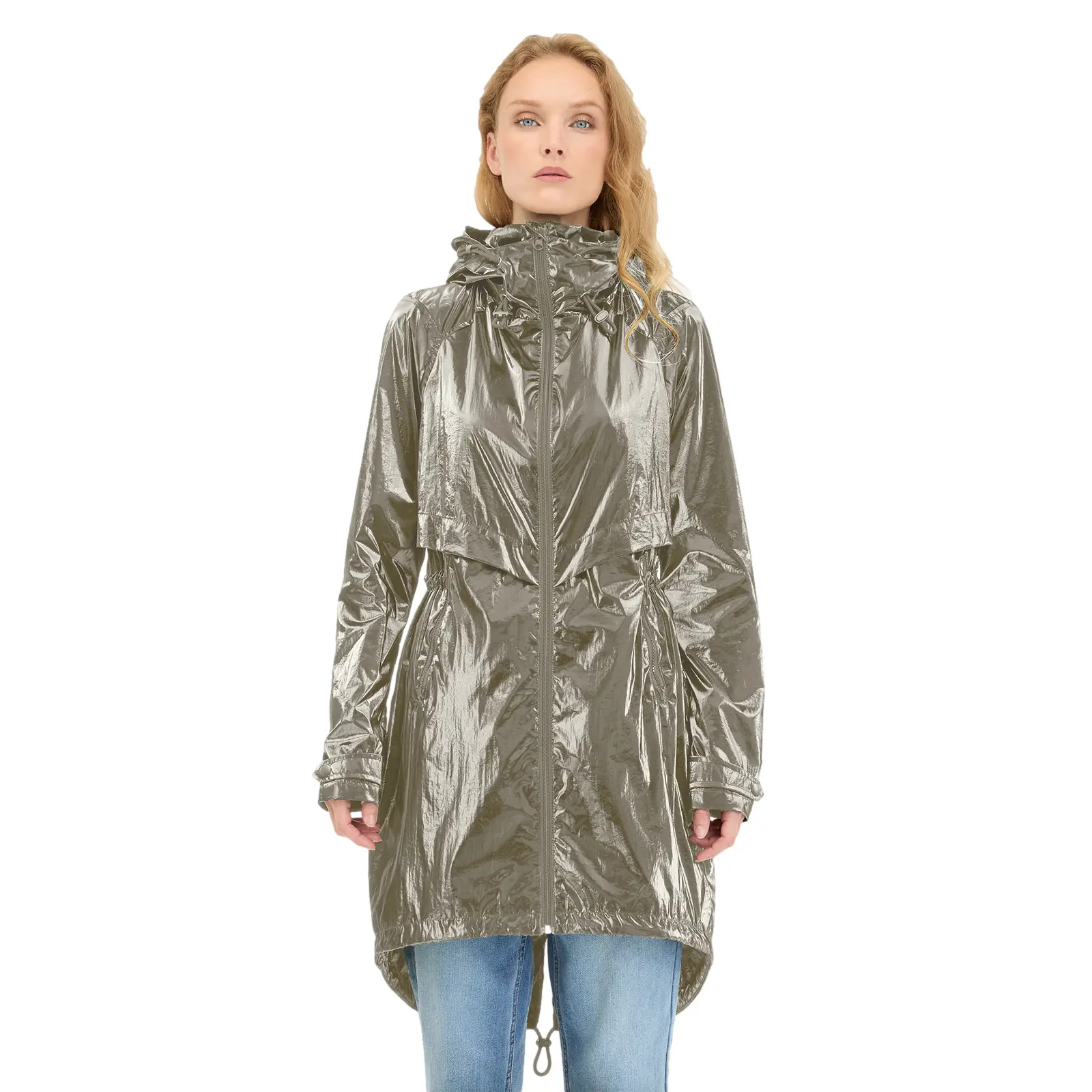 Ragwear Women's Gris Parka Frodik Shine