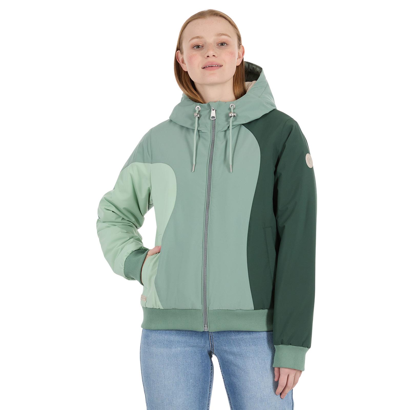 4255813153351 - Oggie Block Warm Winterjacke grün in S