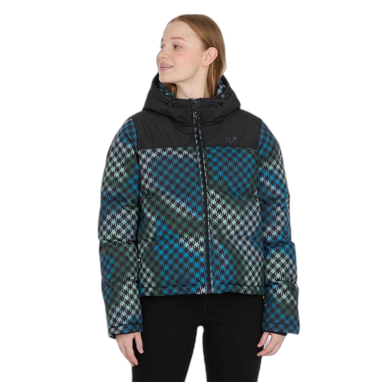 4255813155713 - Damen Steppjacke mit Kapuze und Print Amazze 4255813155713 - Damen Steppjacke mit Kapuze und Print Amazze