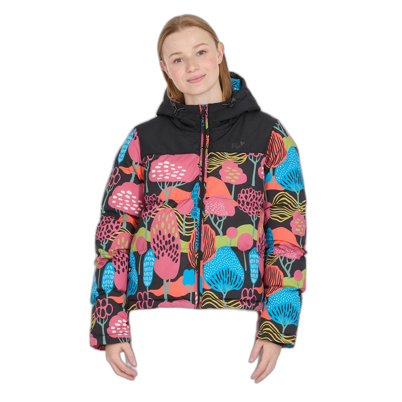4255813155881 - Damen Steppjacke mit Kapuze und Print Amazze 4255813155881 - Damen Steppjacke mit Kapuze und Print Amazze