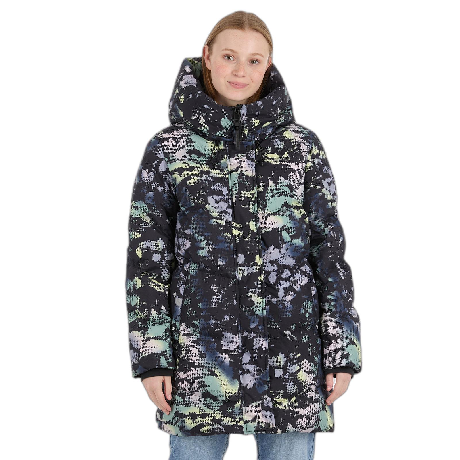 4255813161028 - Damen Steppjacke mit Kapuze und Print Avelin 4255813161028 - Damen Steppjacke mit Kapuze und Print Avelin