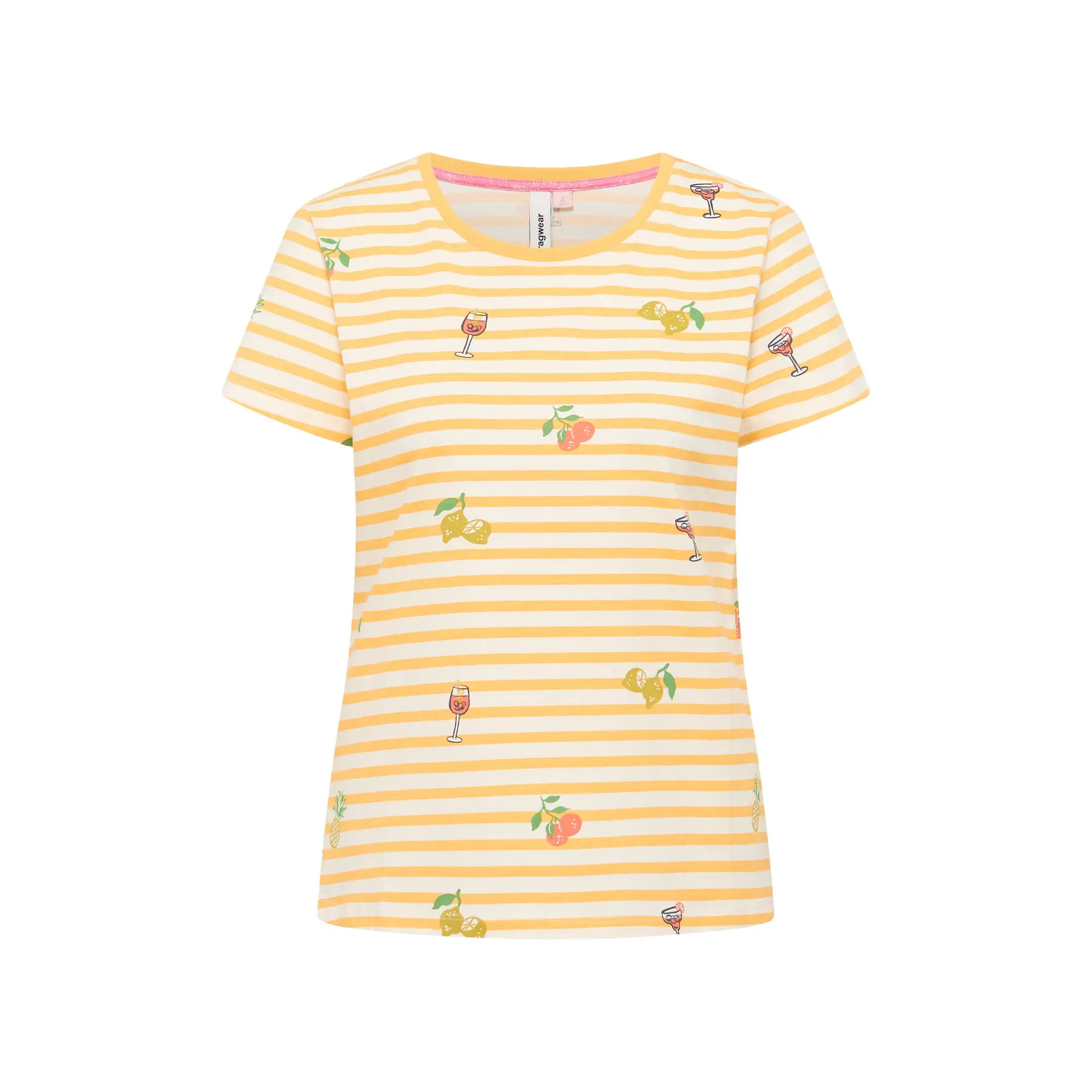 Image of Damen T-Shirt Ragwear Mintta Stripes