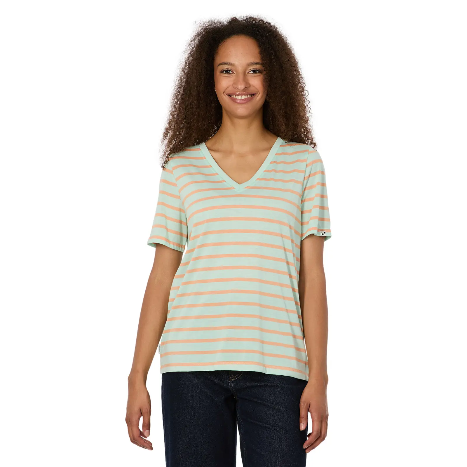 Image of Damen T-Shirt Ragwear Salvie Stripes