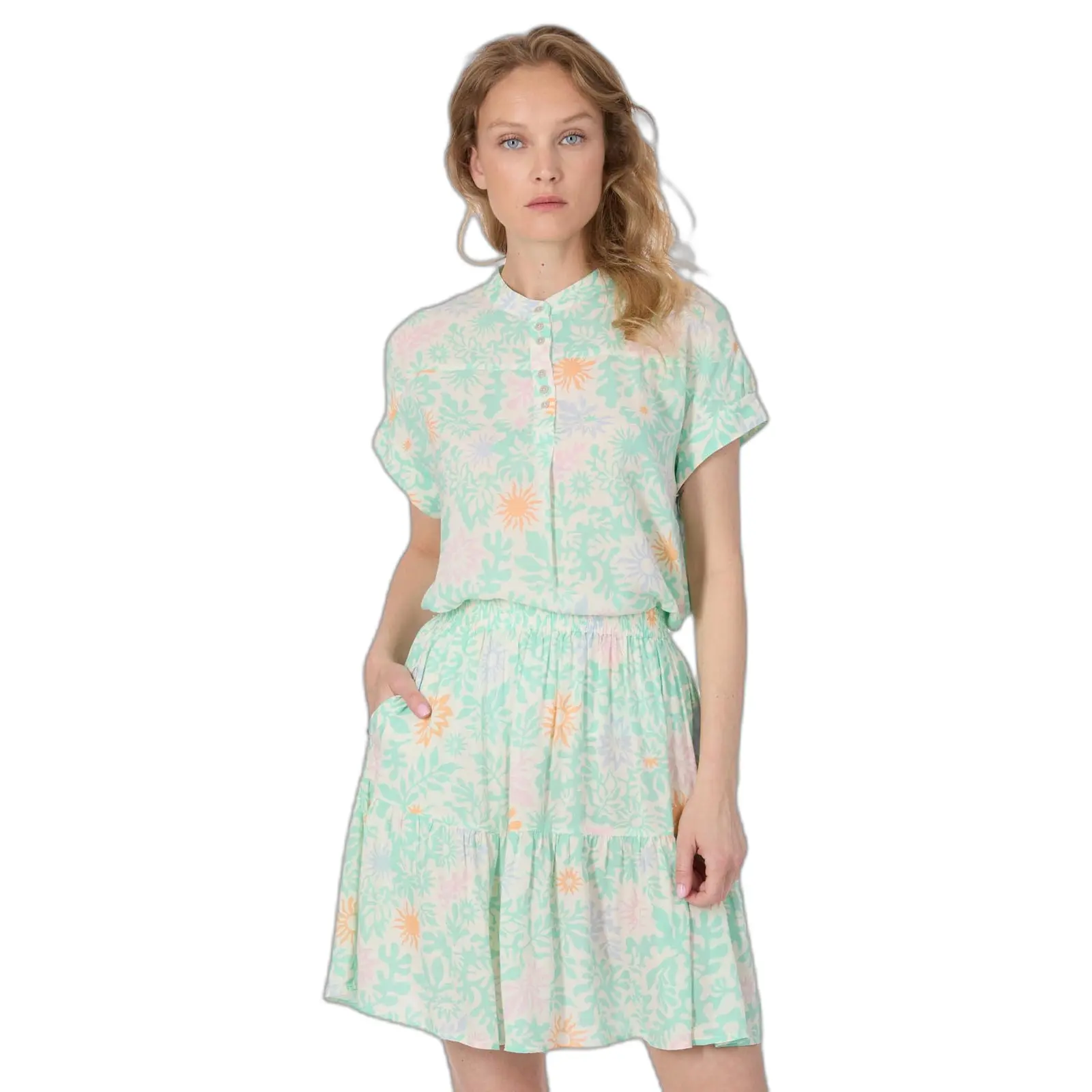 Damenbluse mit Druck Ragwear Coraline Print
