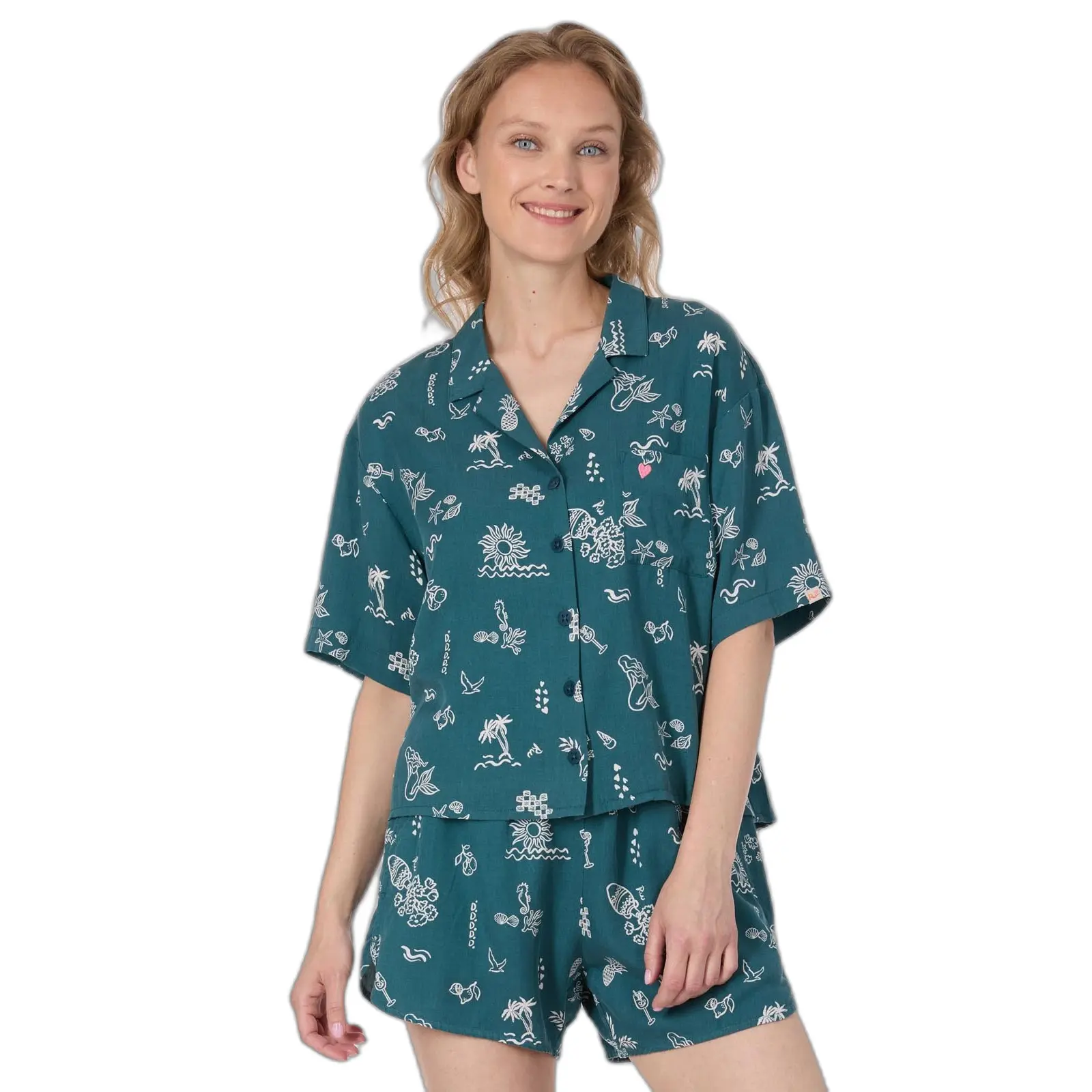 Damenbluse Ragwear Perrine Print