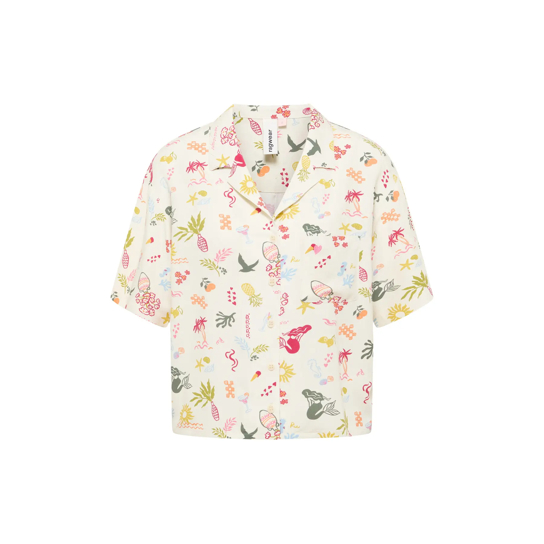 Damenbluse Ragwear Perrine Print