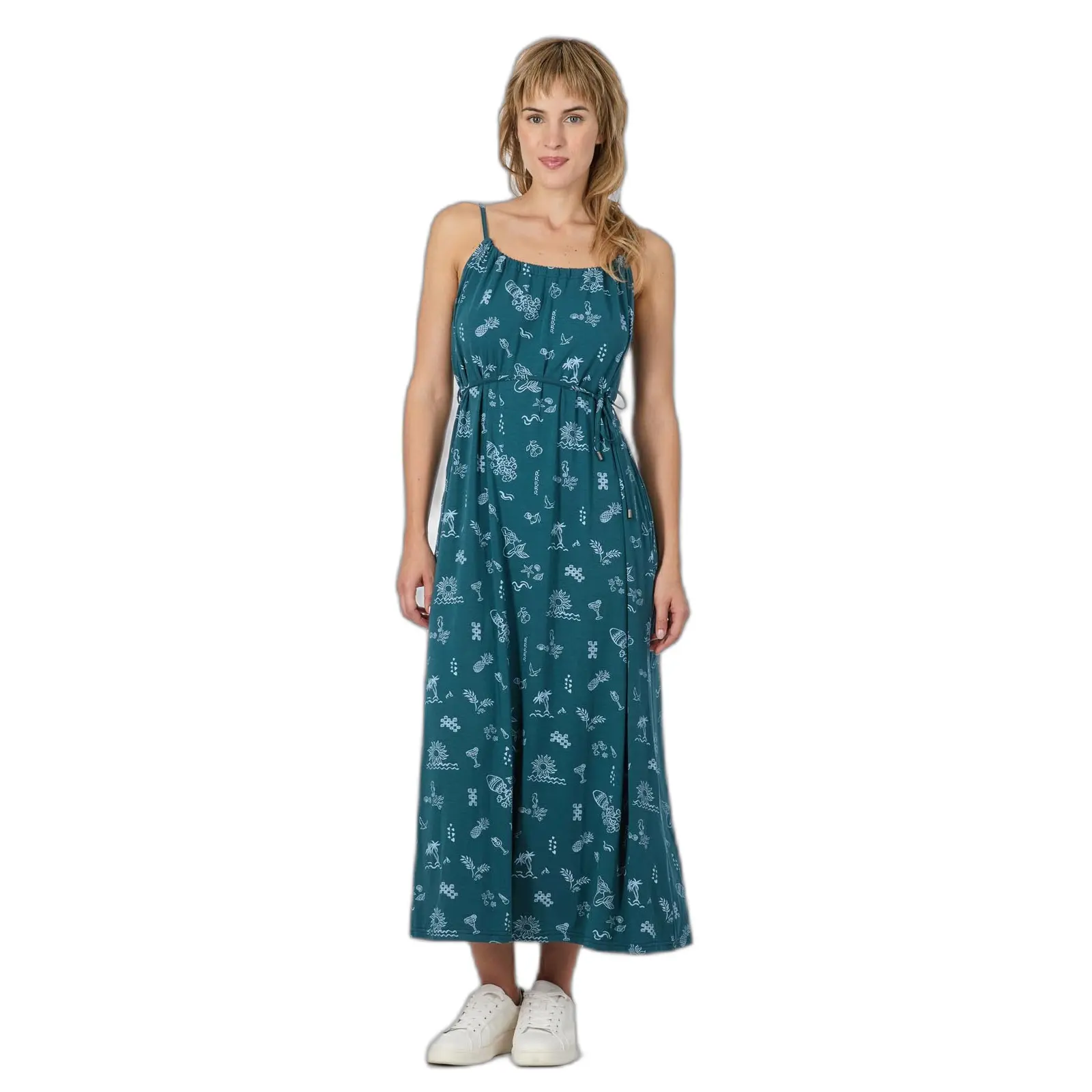 Langes Kleid, Damen Ragwear Marsali print