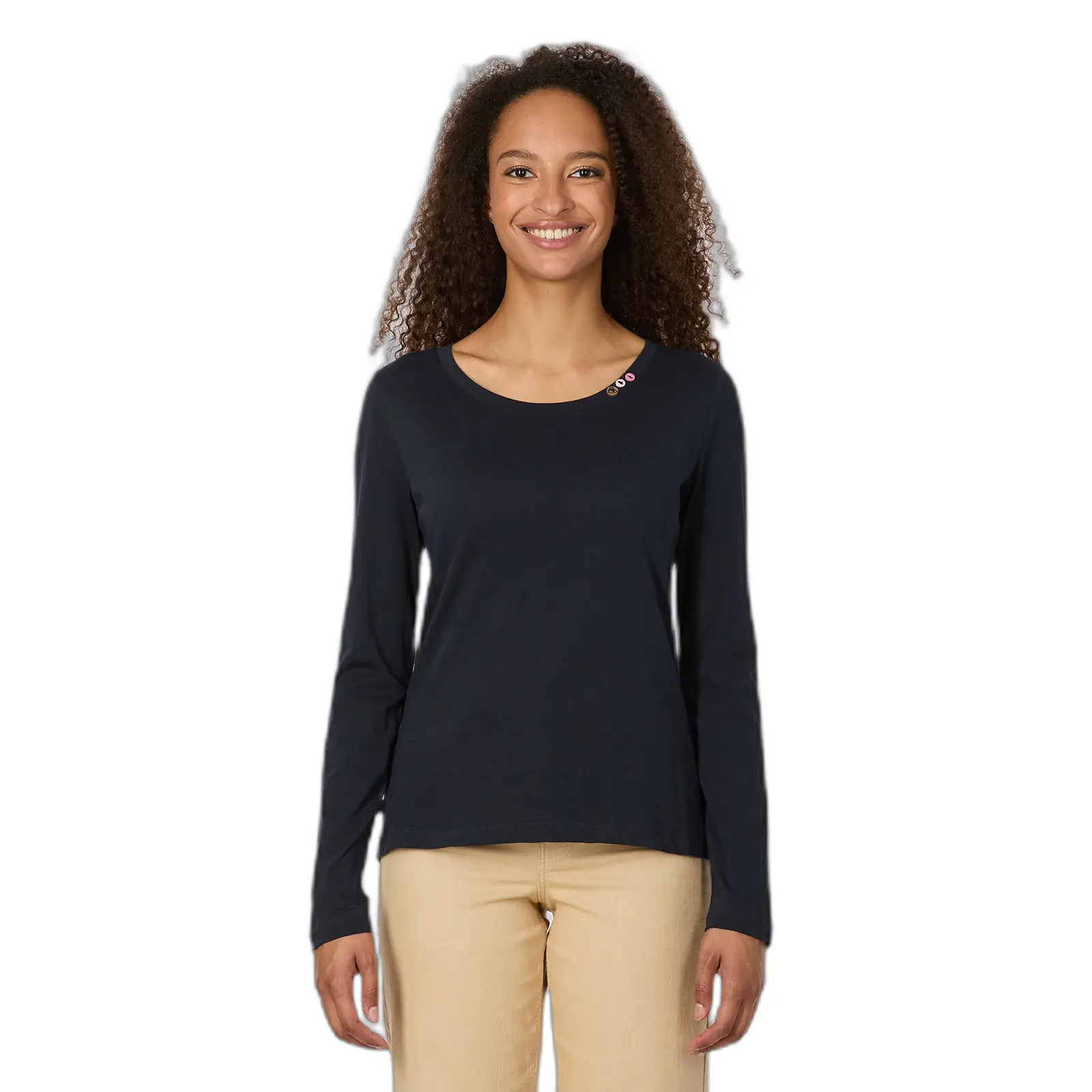 Langarmshirt Ragwear Fllorah Gots