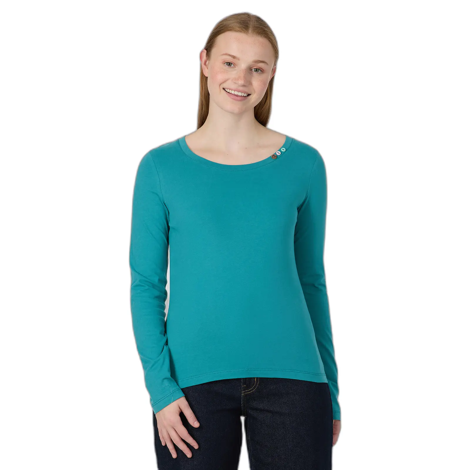 Langarmshirt Ragwear Fllorah Gots