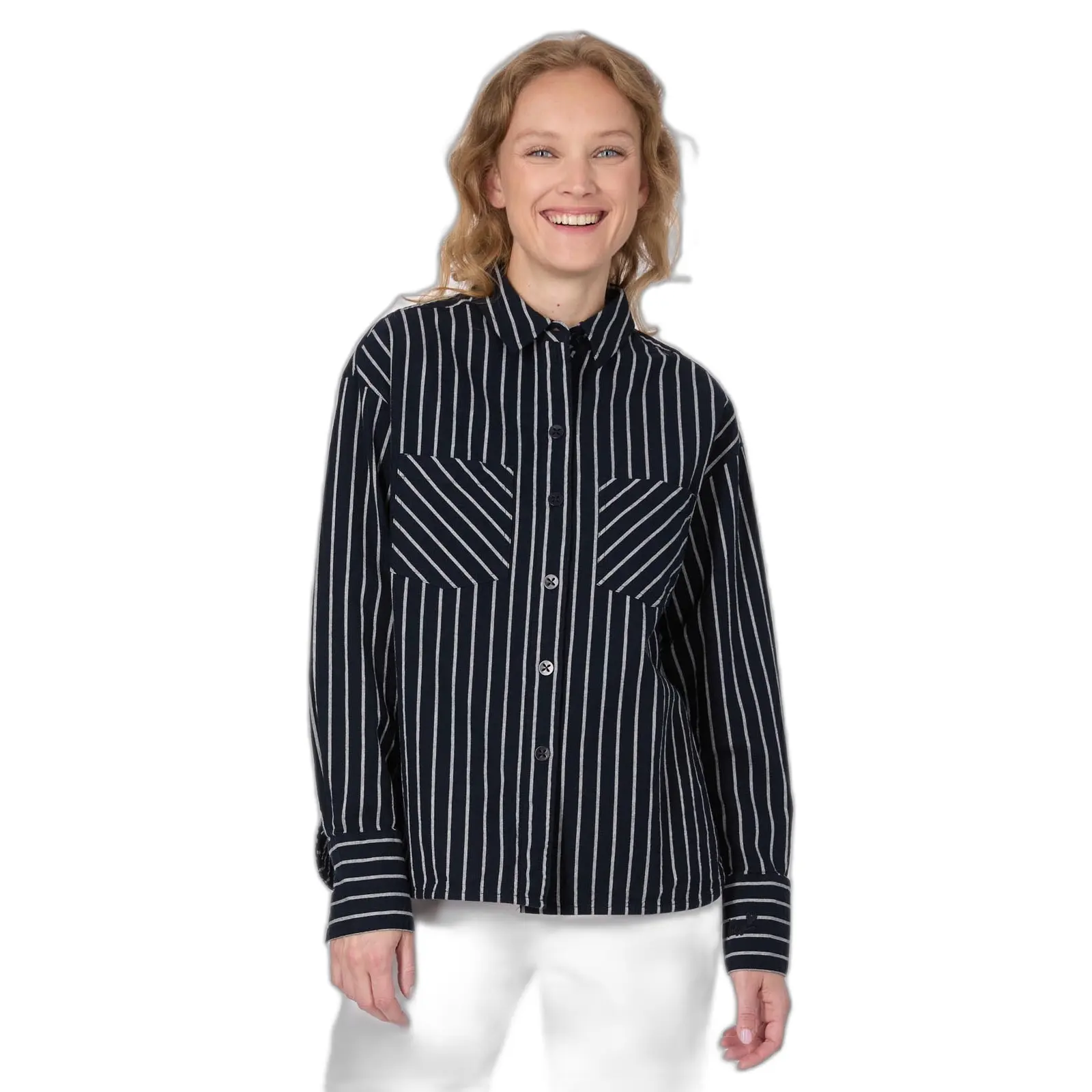 Image of Langarm-Bluse Damen Ragwear Teagan Stripes