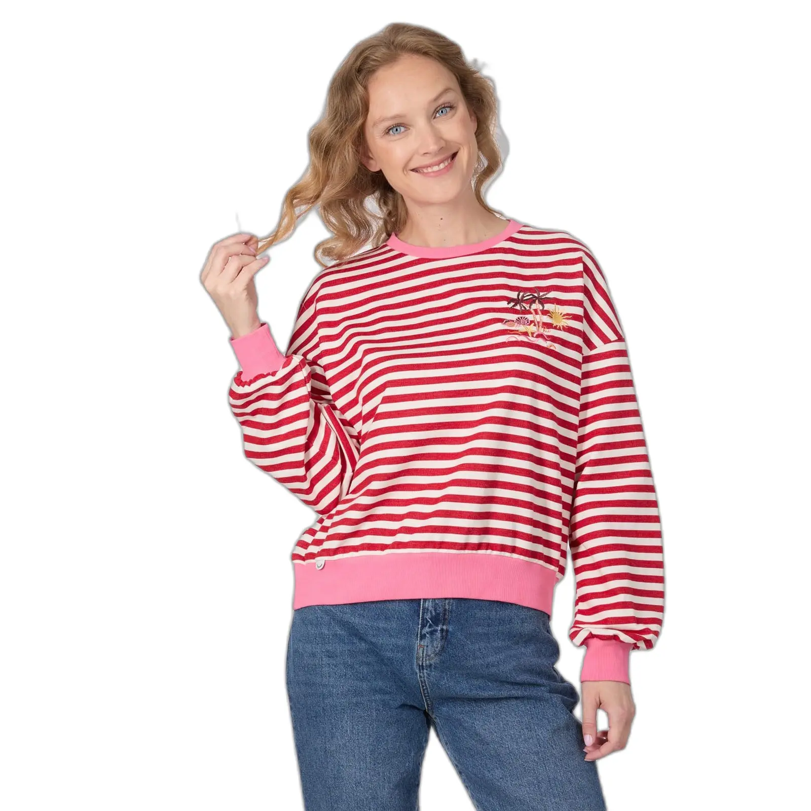 Felpa da donna  Wuss stripes