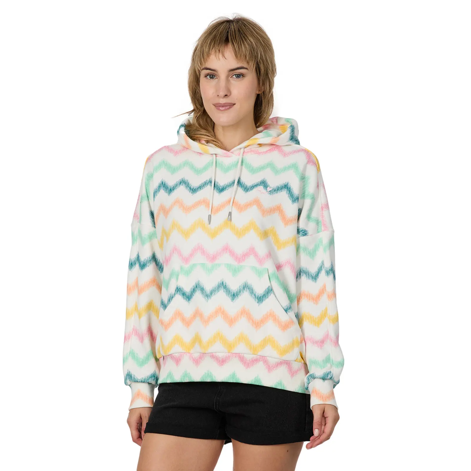 Felpa con cappuccio da donna  Pirita Print