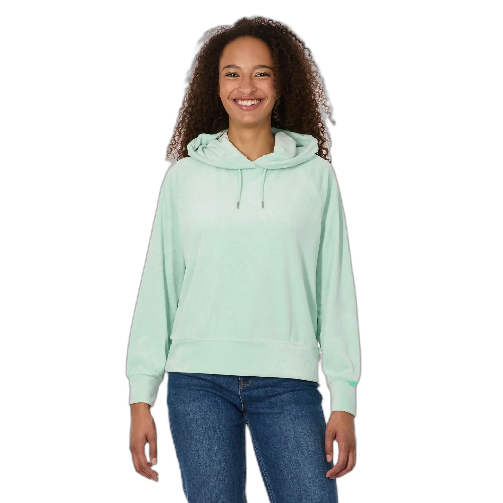 Felpa con cappuccio da donna  Tonna Embossed