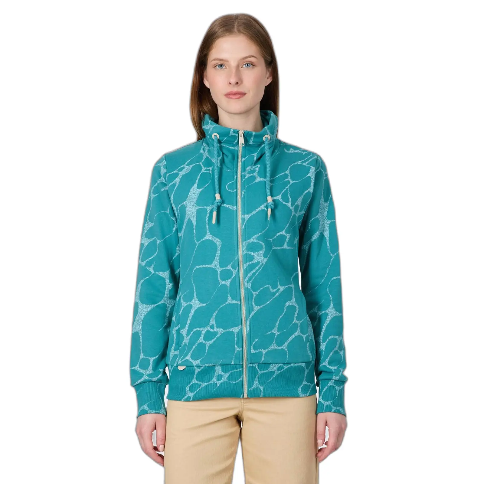 Felpa da donna con cerniera  Ronette Print