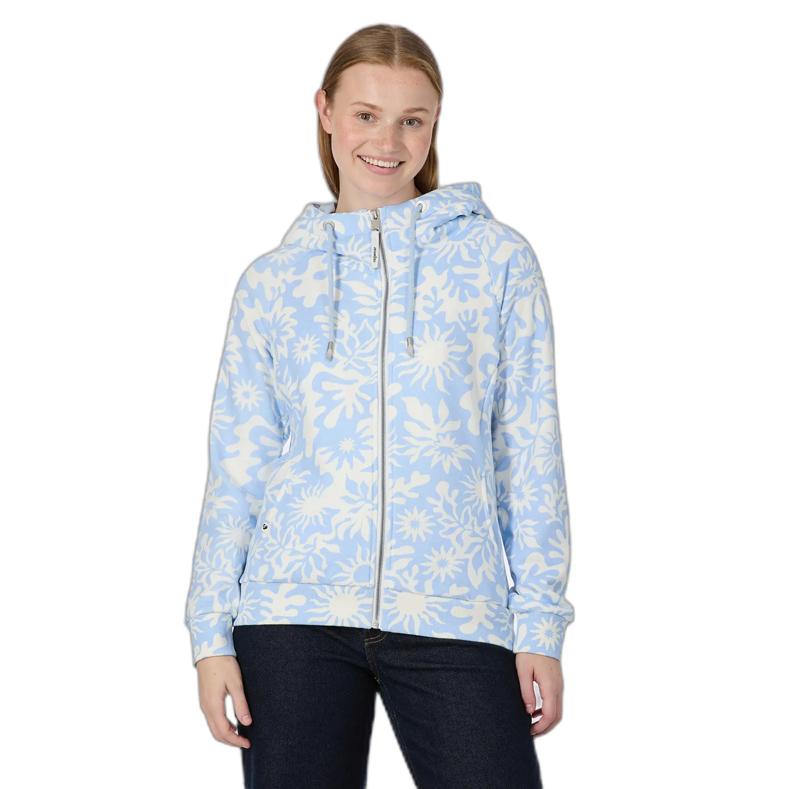 Image of Damen Zip-Hoodie mit Print Ragwear Fllawia