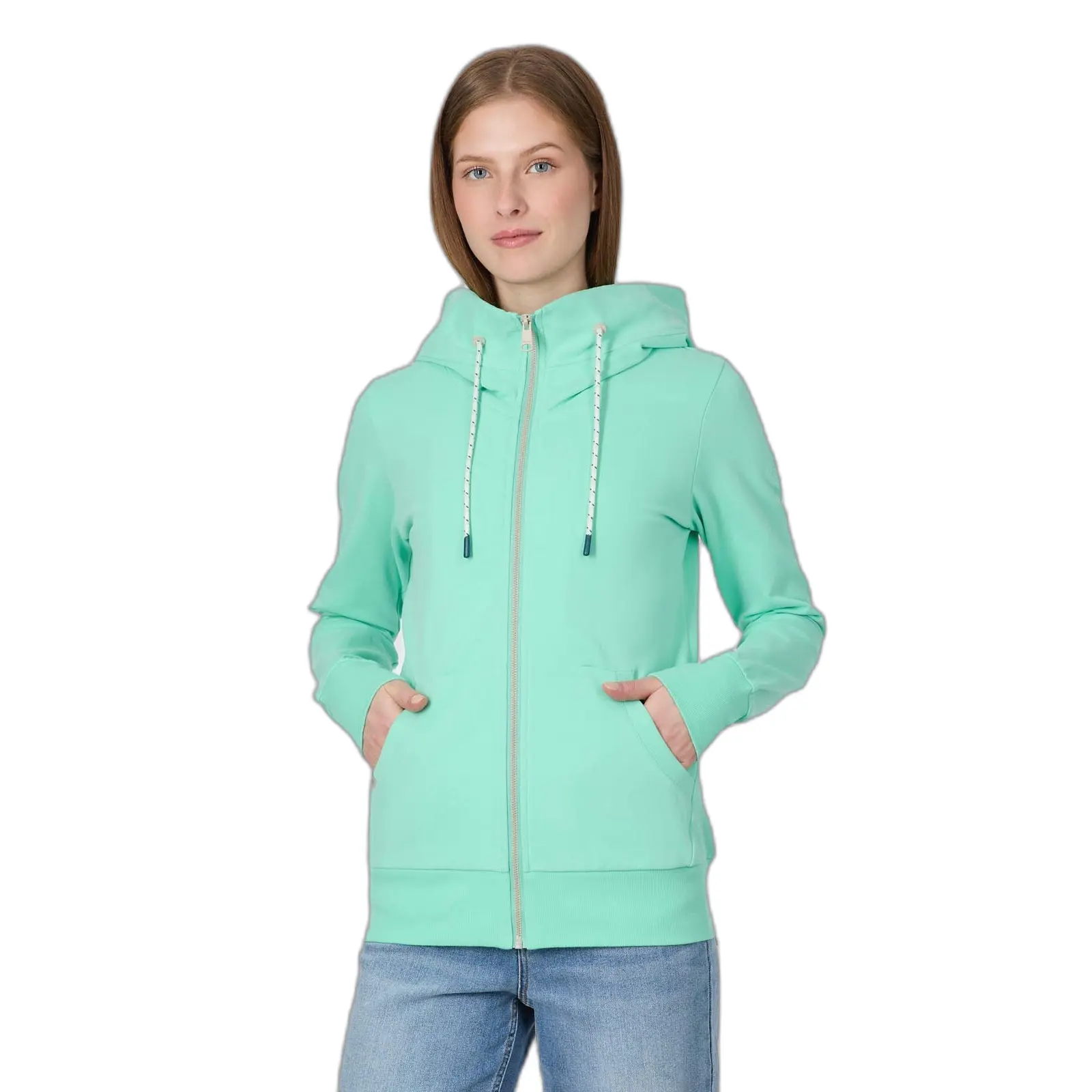 Felpa con cerniera a cappuccio da donna  Neskia B
