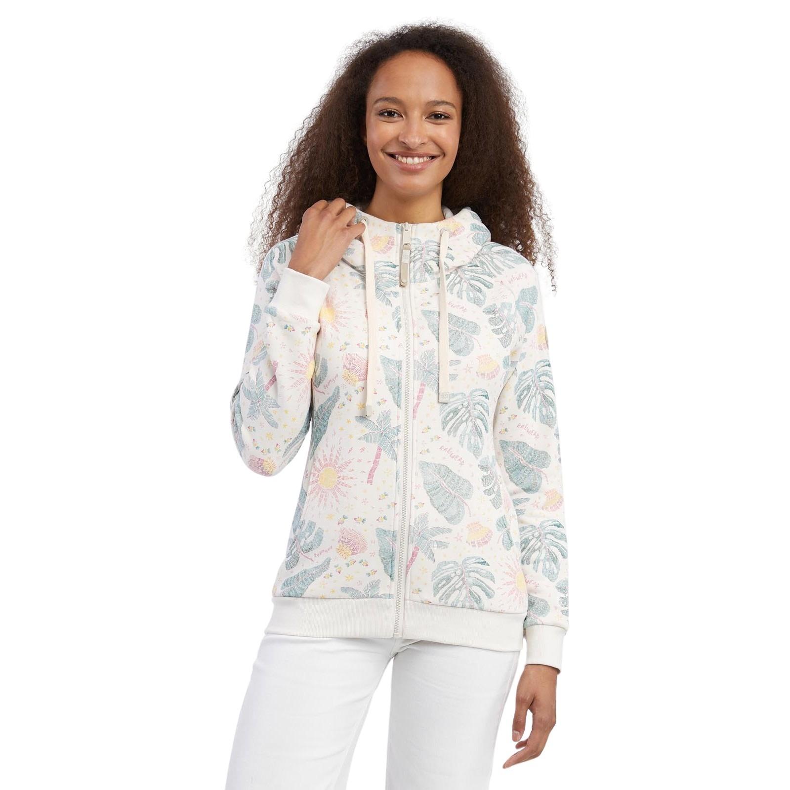 4064601910096 - Sweatshirt mit Reißverschluss und Kapuze Damen Fllow Print