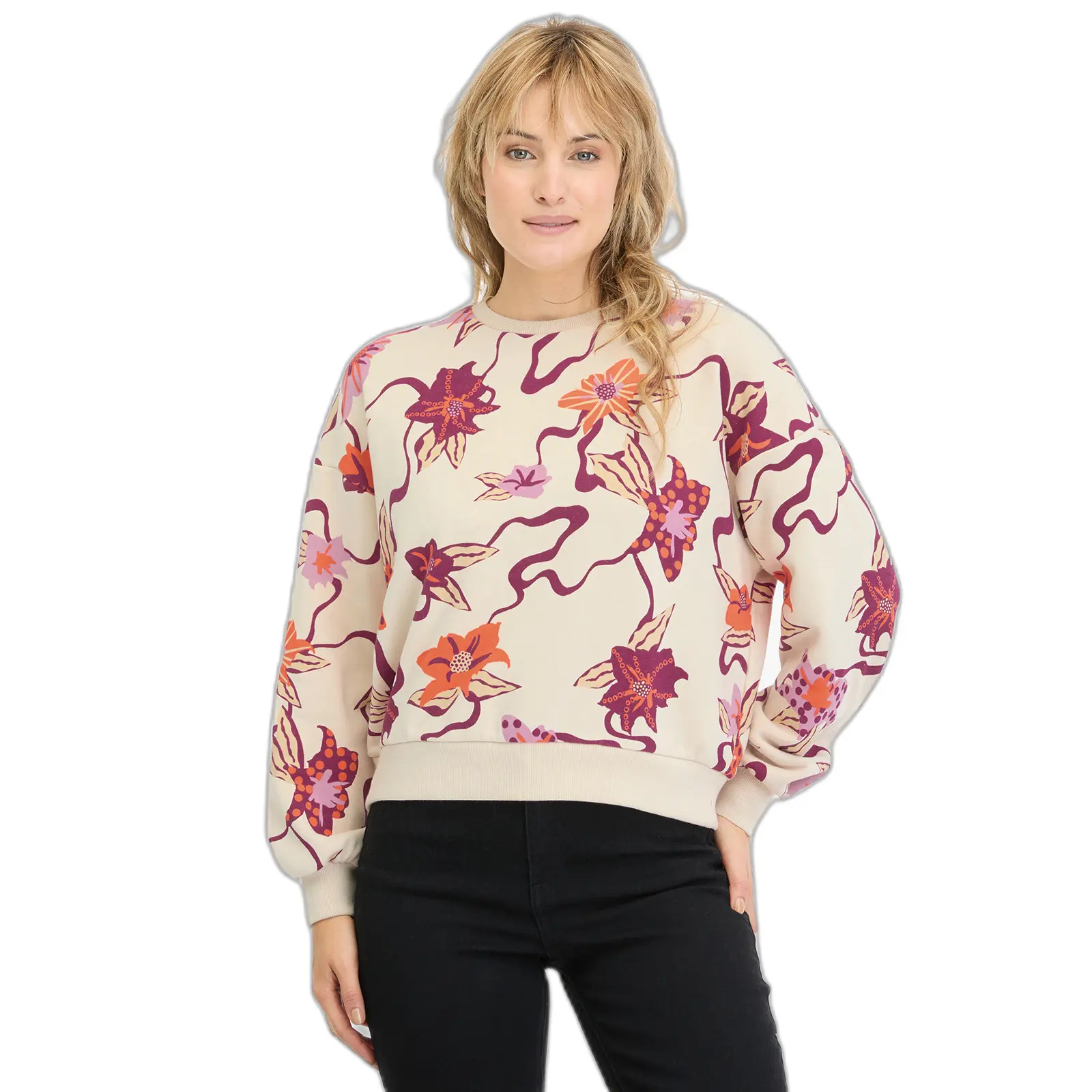 4252018570655 - Damen Sweatshirt mit Aufdruck Wuss