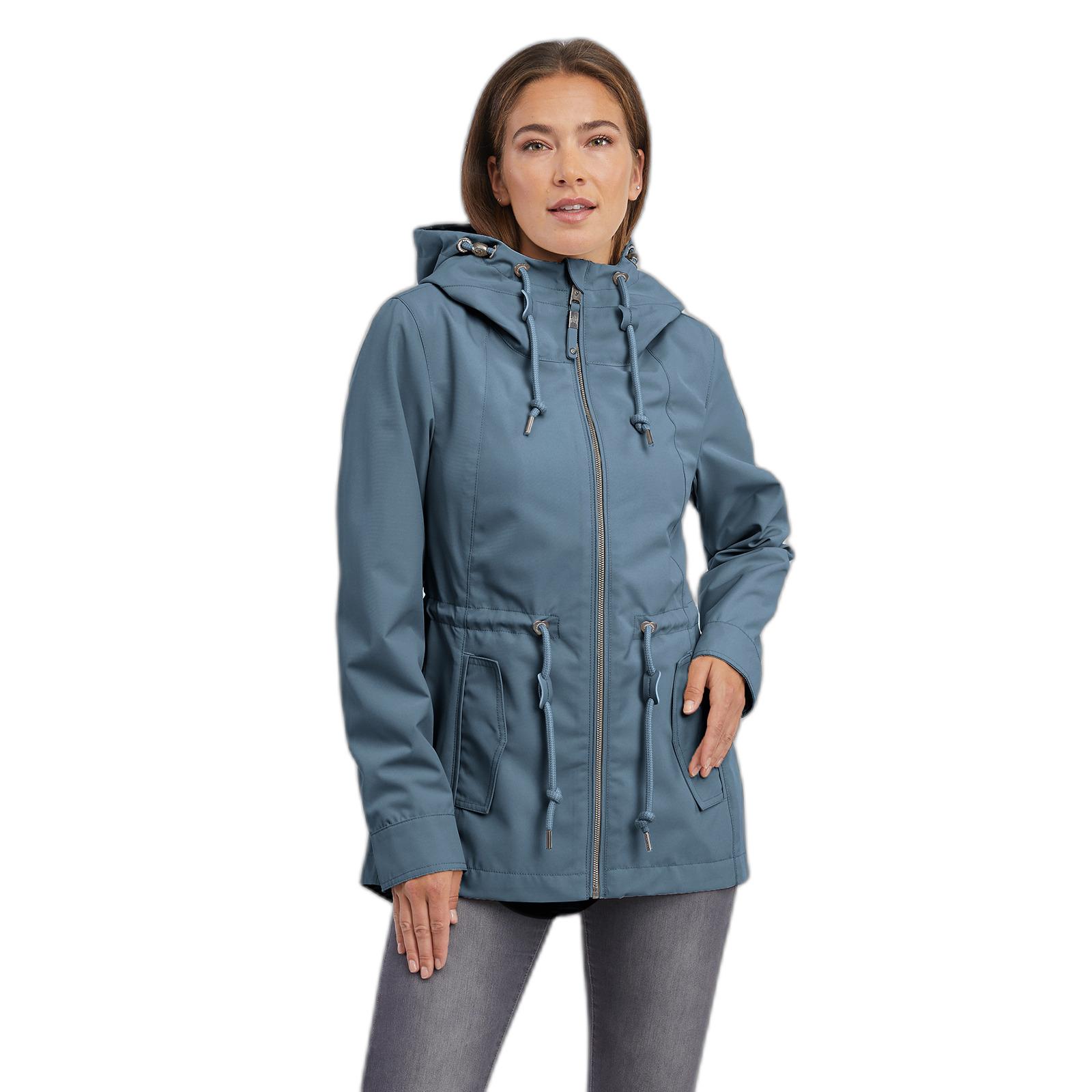 4252018600437 - Wasserdichte Full Zip Kapuzenjacke Damen Monadis
