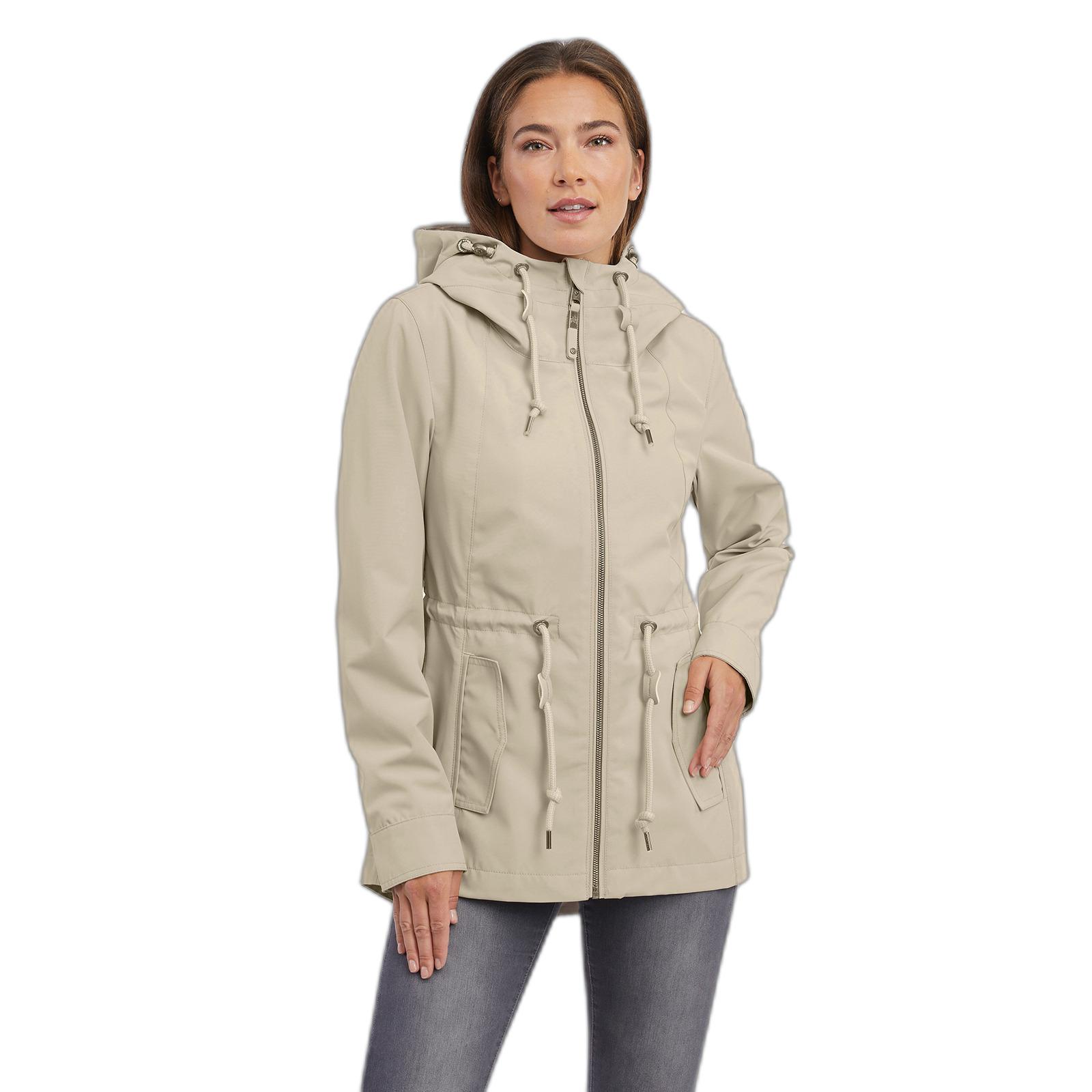 4252018600826 - Wasserdichte Full Zip Kapuzenjacke Damen Monadis
