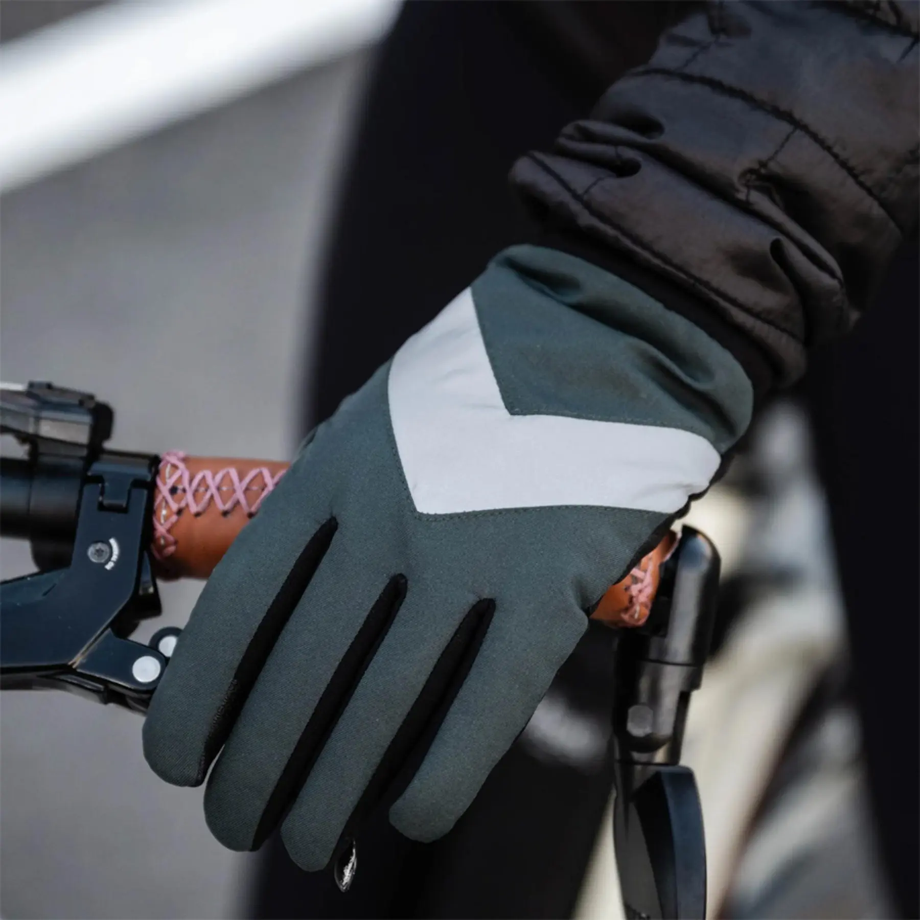 Image of Lange, wasserdichte und reflektierende Handschuhe Rainette