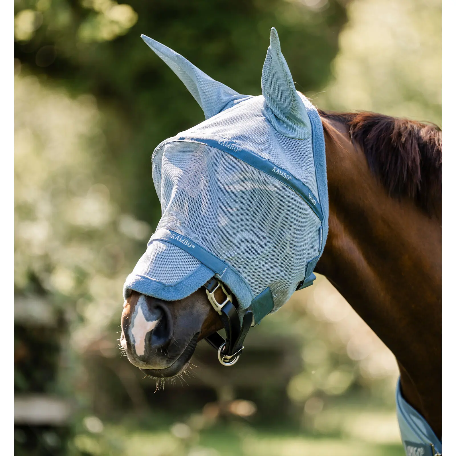 Masque anti-mouches pour cheval Rambo