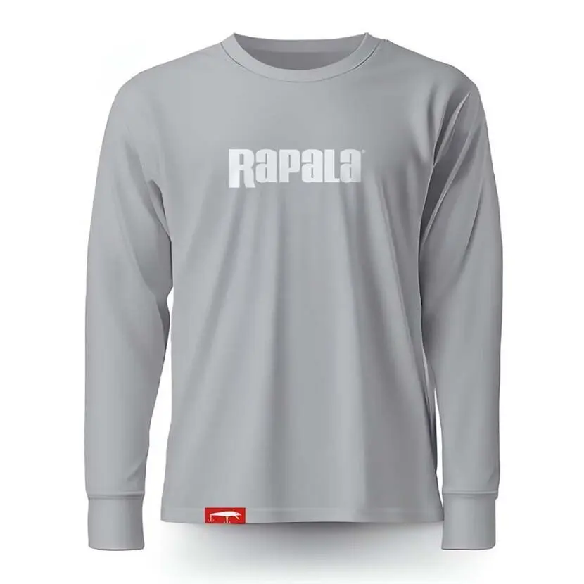 Langarm-T-Shirt Rapala Grey White Logo