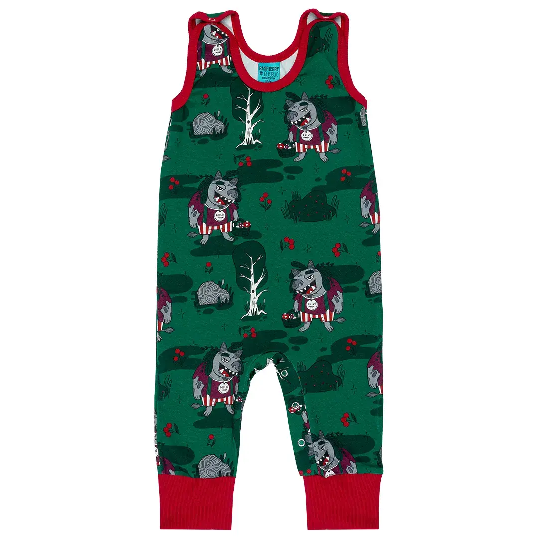 Raspberry Republic Unisex Infant Vert Baby Overalls