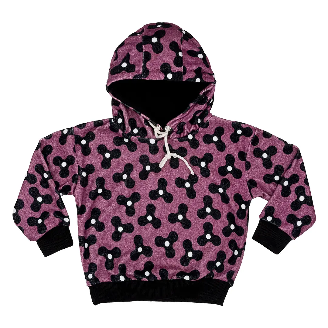 Image of Baby Hoodie aus Samt Raspberry Republic