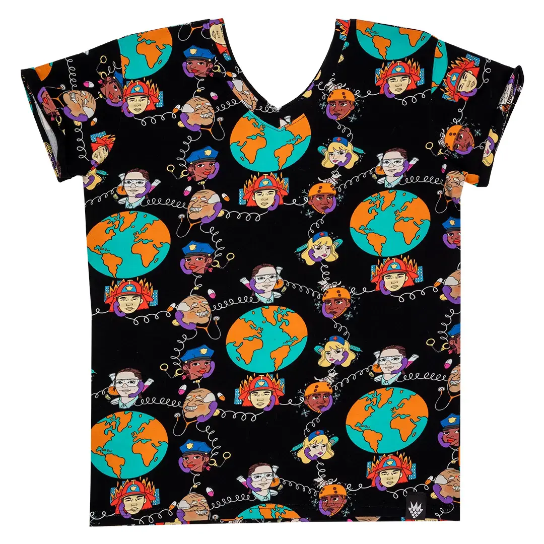 T-shirt fille Raspberry Republic Colorful