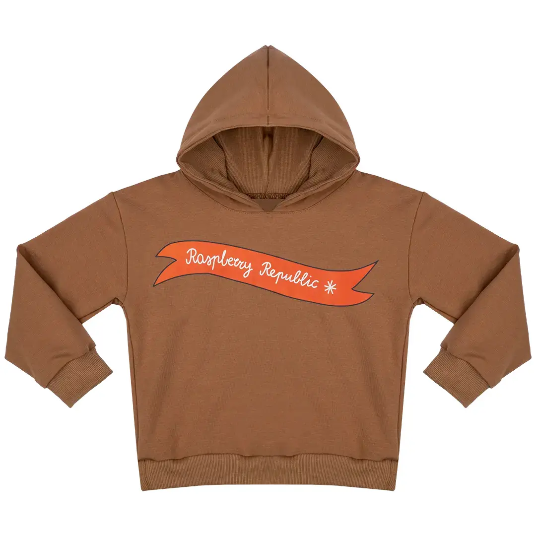 Raspberry Republic Unisex Infant Marron Baby Hoodie