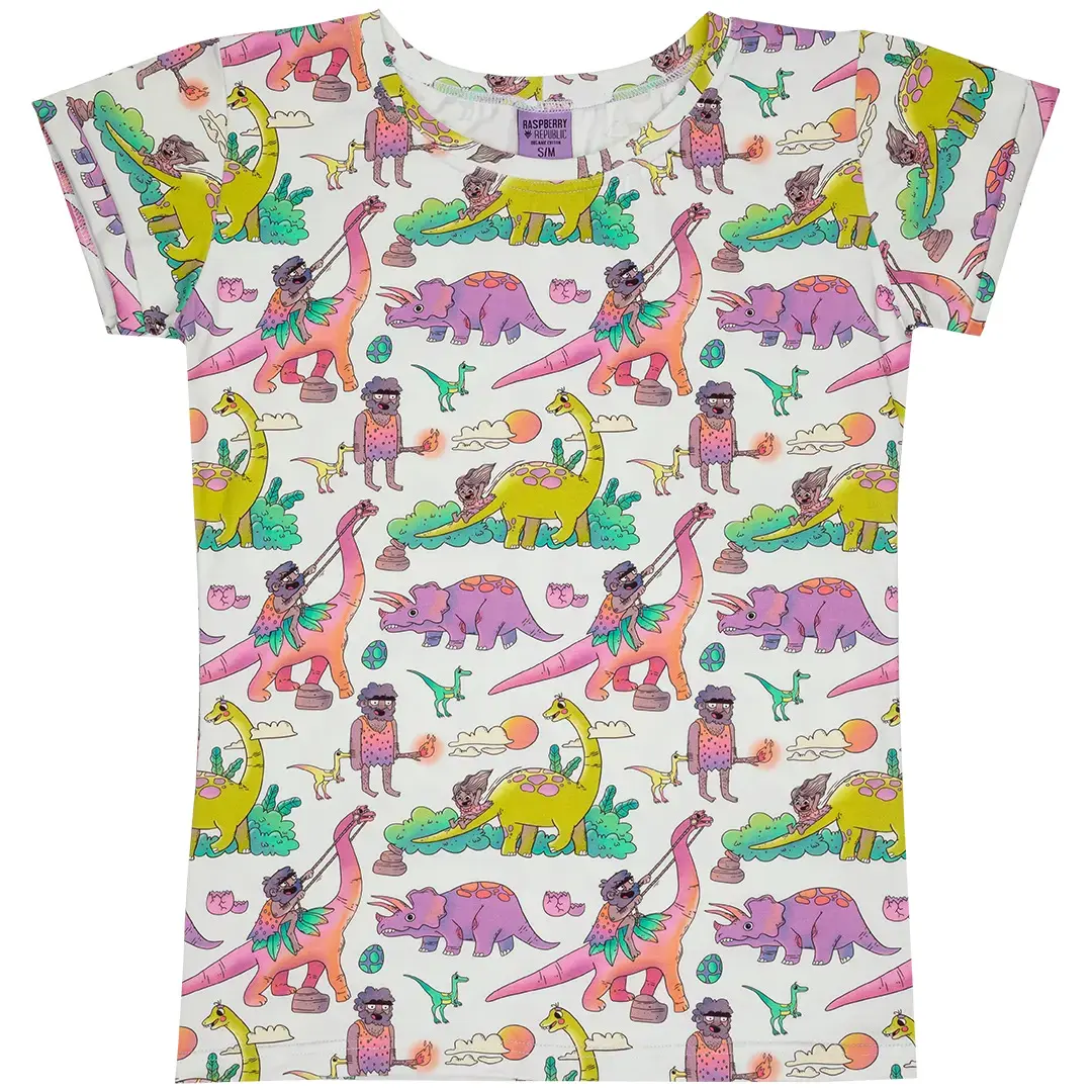 T-shirt da donna  Dino Riders Rainbow