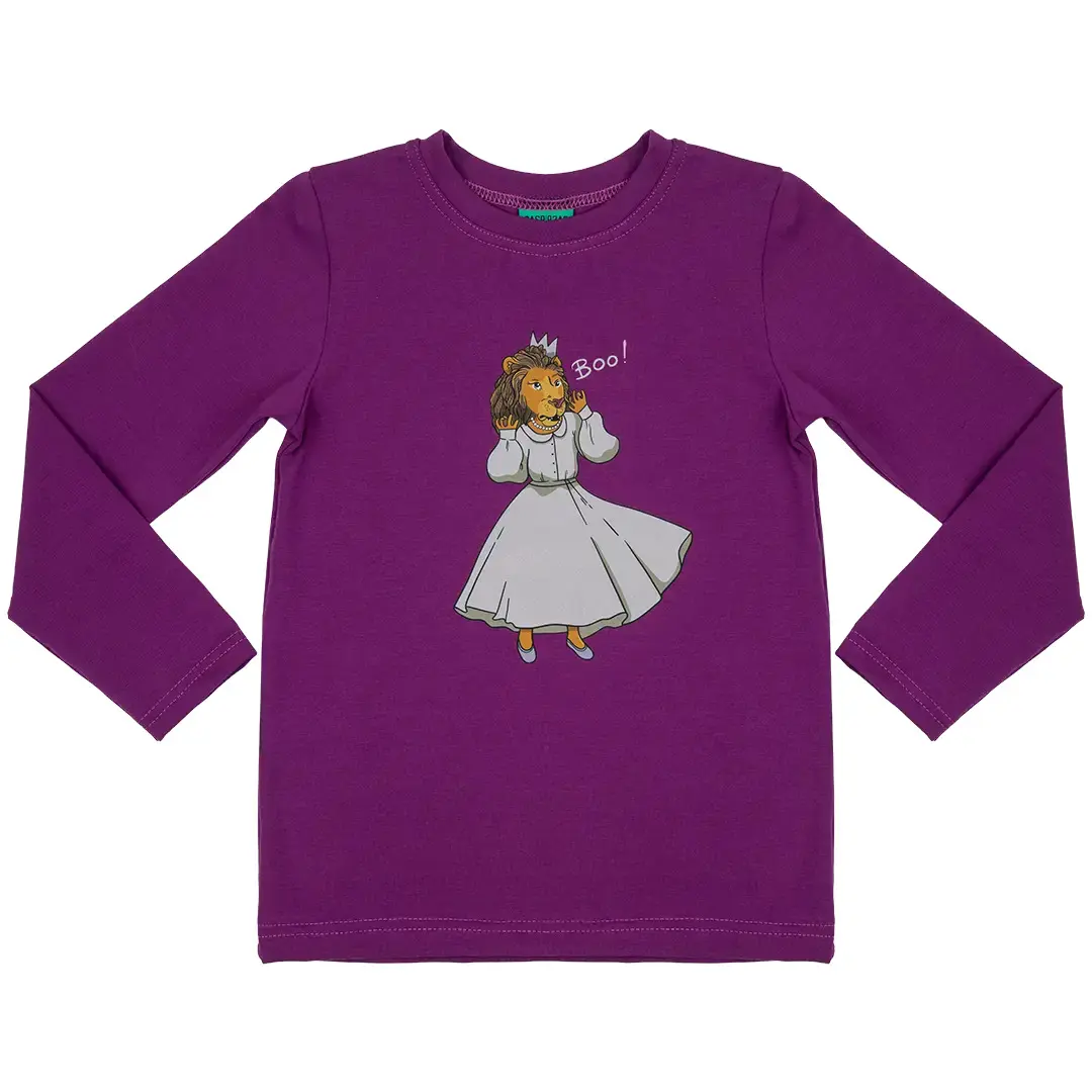 T-shirt manches longues bébé fille Raspberry Republic Queen of Lions