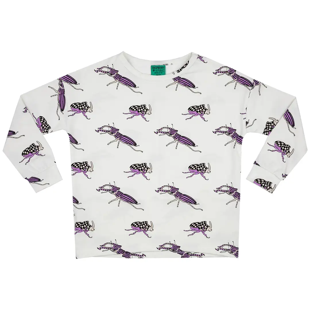 Image of Langarm-T-Shirt Baby Mädchen Raspberry Republic Beetle Bug