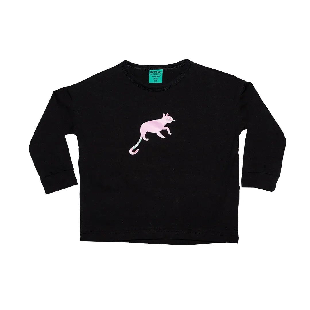 T-shirt manches longues fille Raspberry Republic