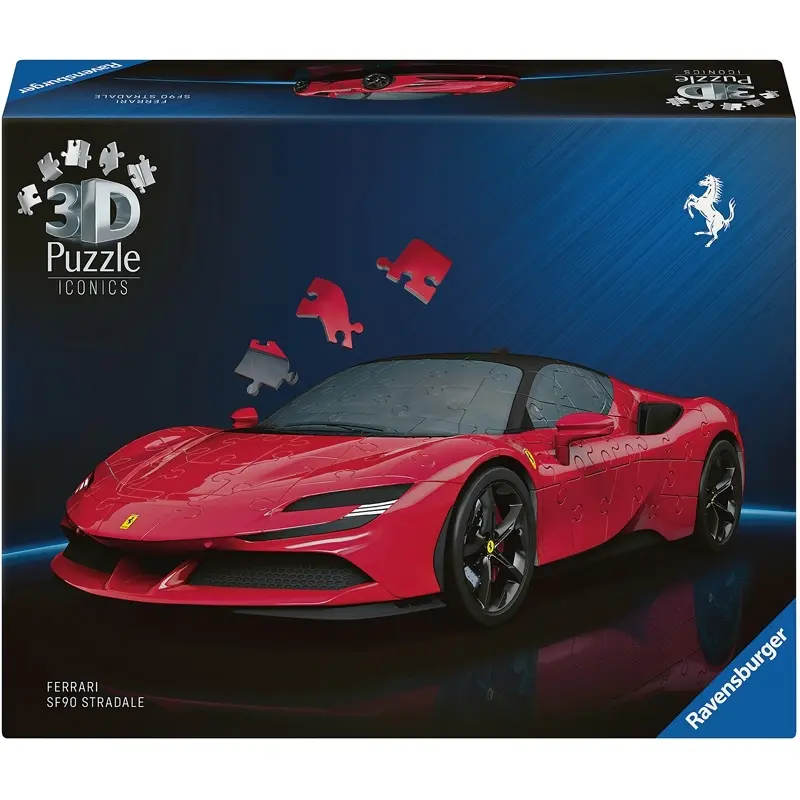 Puzzle 108 Teile Ravensburger Iconics 3D Ferrari