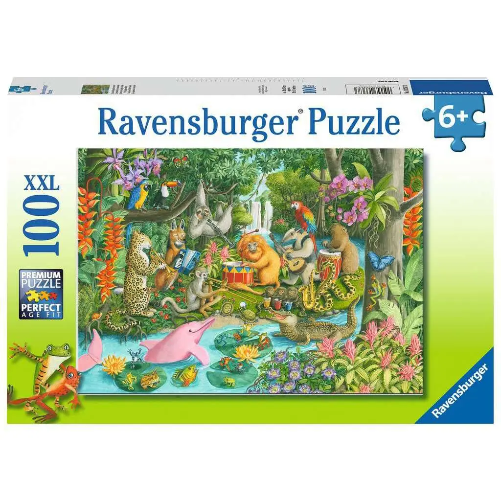 100-teiliges Puzzle - Das Orchester der Tiere Ravensburger