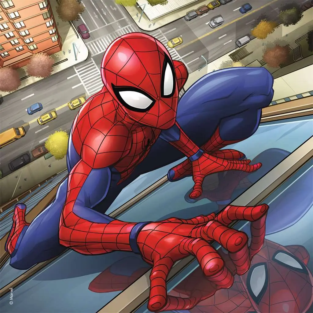 3 puzzles 49 Teile spider-man in Aktion Ravensburger
