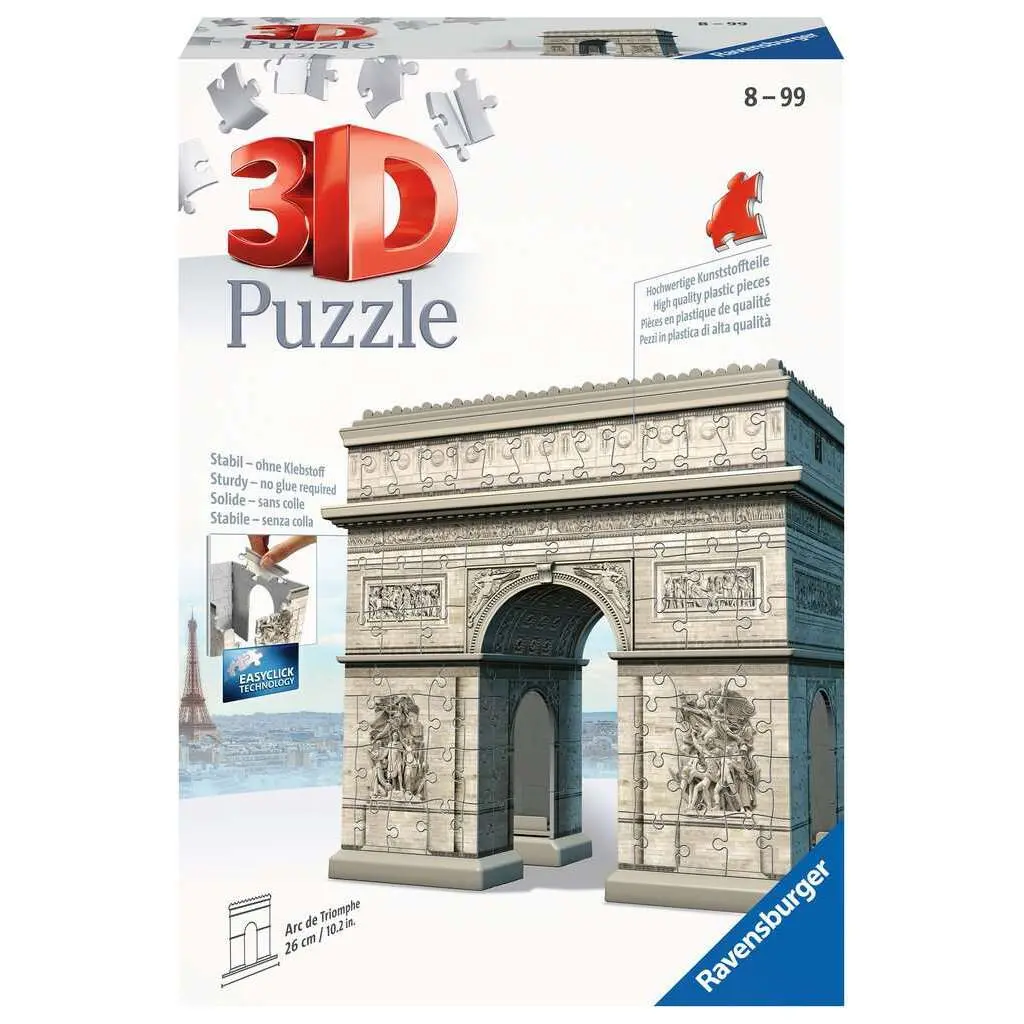 Puzzle 216 Teile 3d Triumphbogen Ravensburger