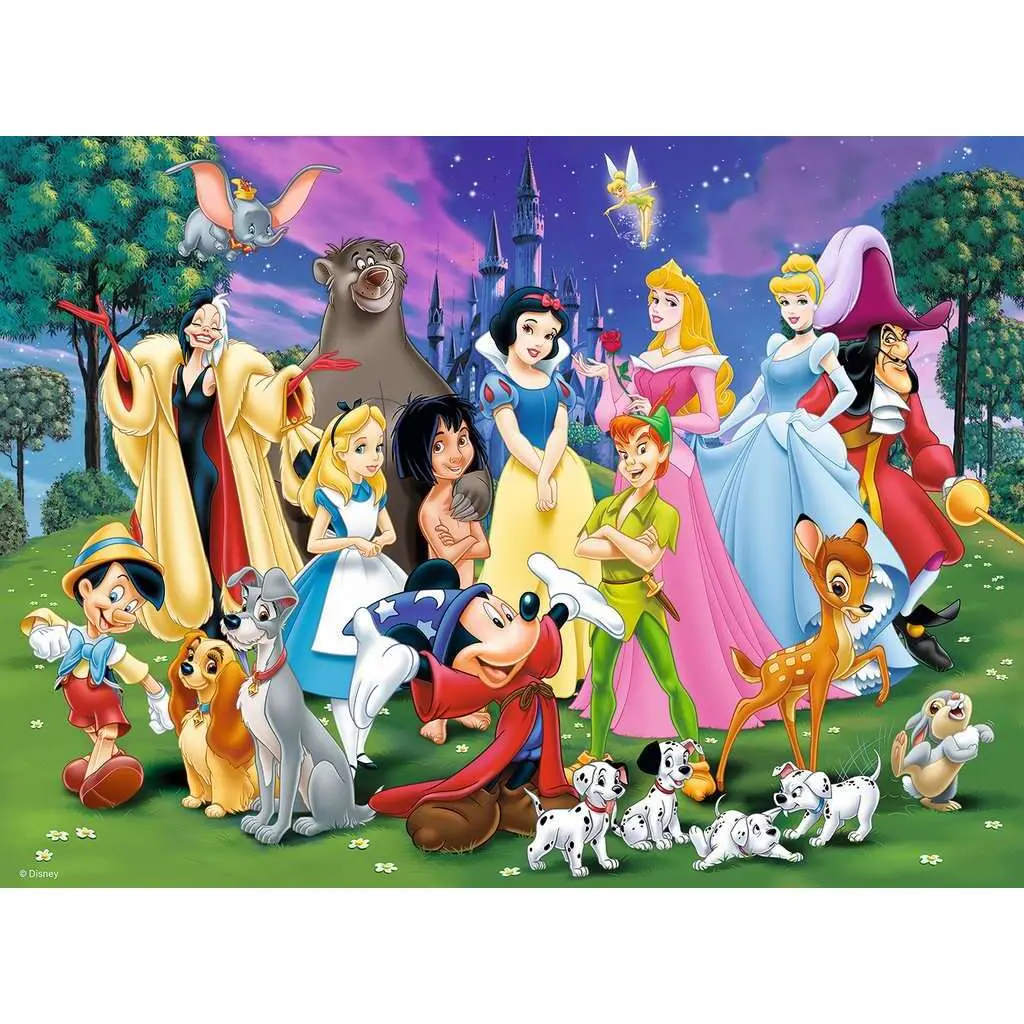 Puzzle 200 Teile xxl die großen Persönlichkeiten disney Ravensburger