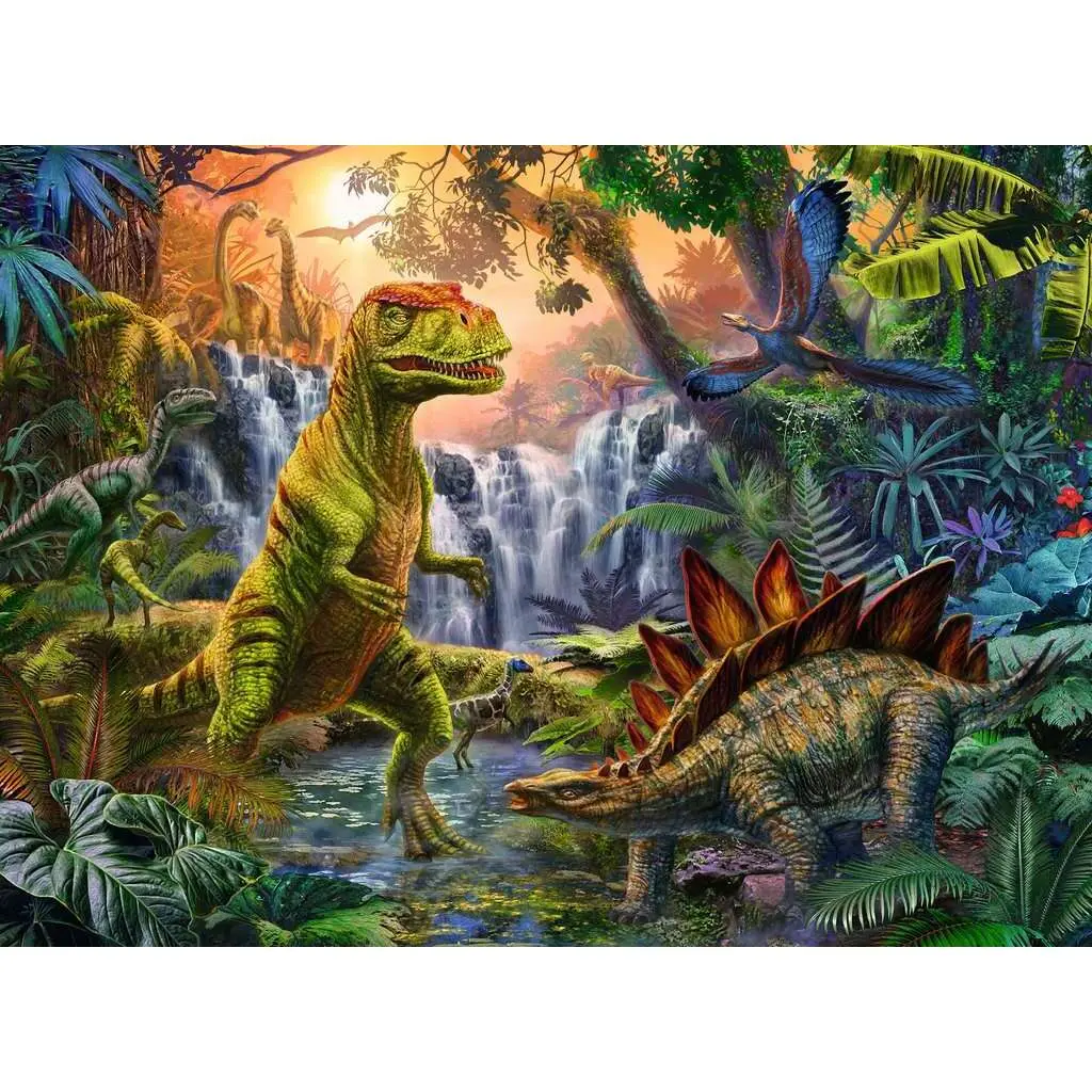 100-teiliges Puzzle xxl die Oase der Dinosaurier Ravensburger