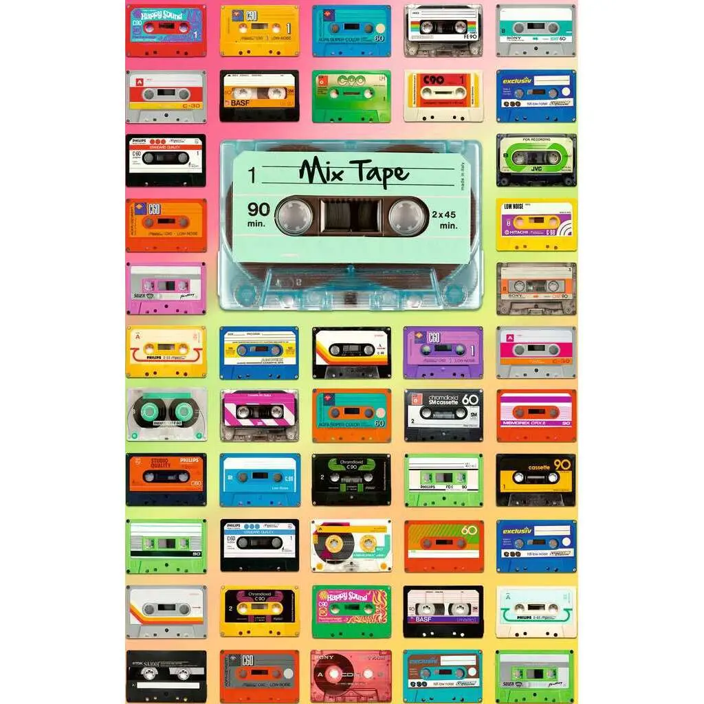 4005556129621 - Ravensburger Puzzle Moment 12962 Mix Tape - 200 Teile Puzzle für Erwachsene und Kinder ab 8 Jahren