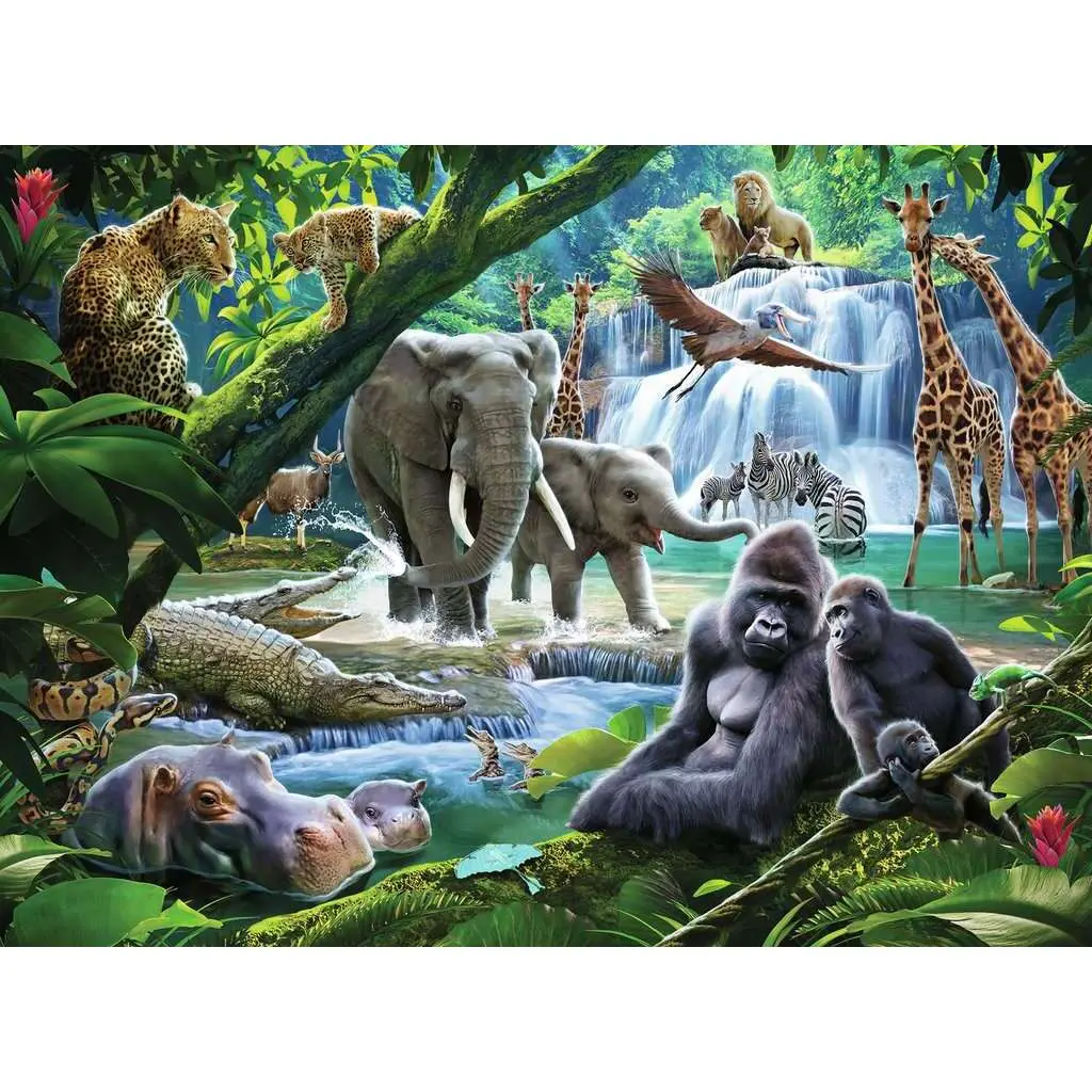 100-teiliges Puzzle xxl Tiere des Dschungels Ravensburger
