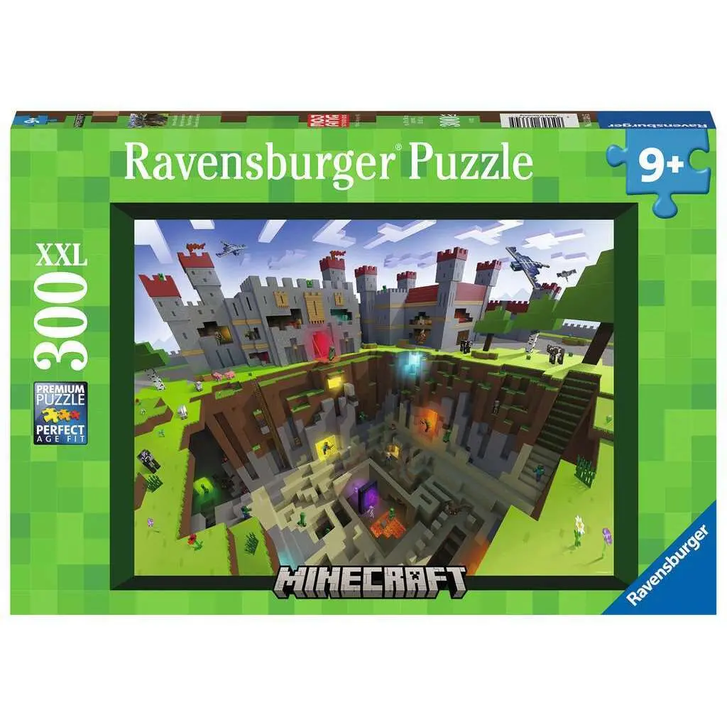 Puzzle 300 Teile xxl Ausschnitt minecraft Ravensburger