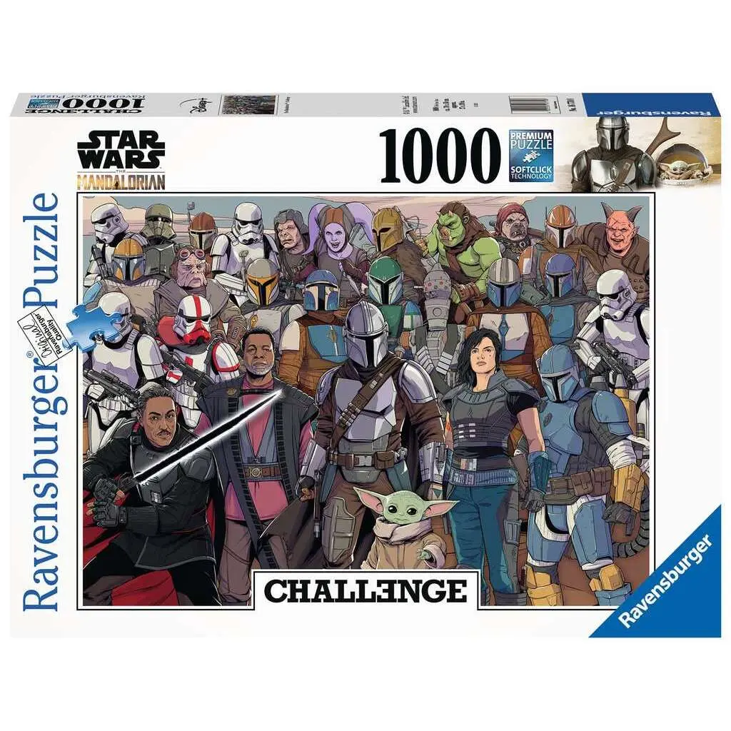 Puzzle de 1000 pièces Baby Yoda / Star Wars Mandalorian Ravensburger
