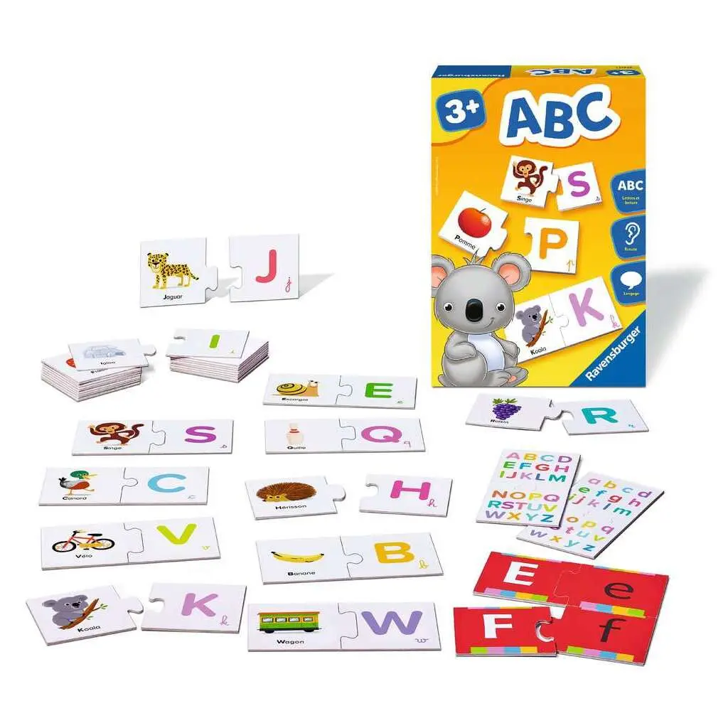 26 paires de cartes-puzzle ABC Ravensburger