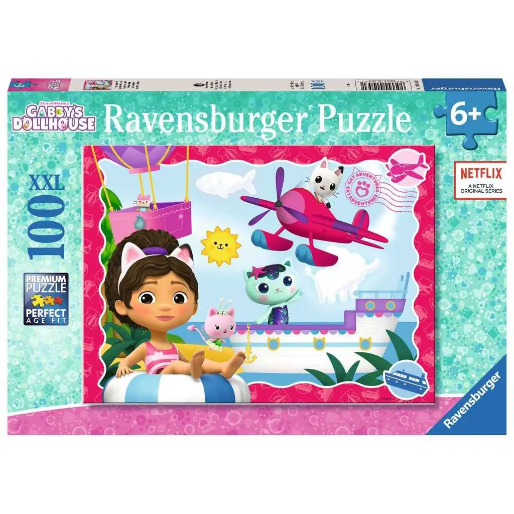 Puzzle mit 100 Teilen - Das Abenteuer der Katzen! / gabby's dollhouse Ravensburger