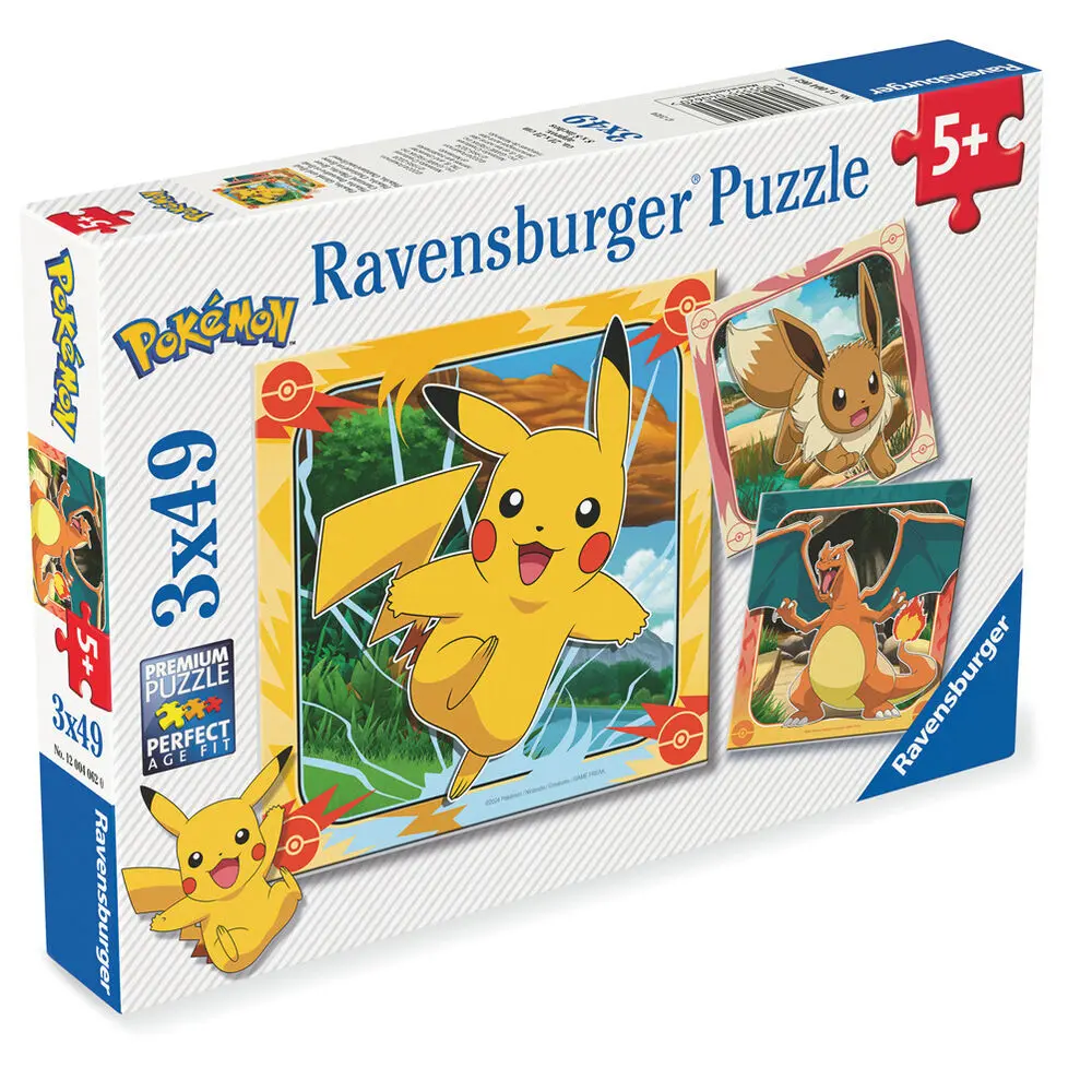 3x39 Teile Puzzle Ravensburger Pokemon