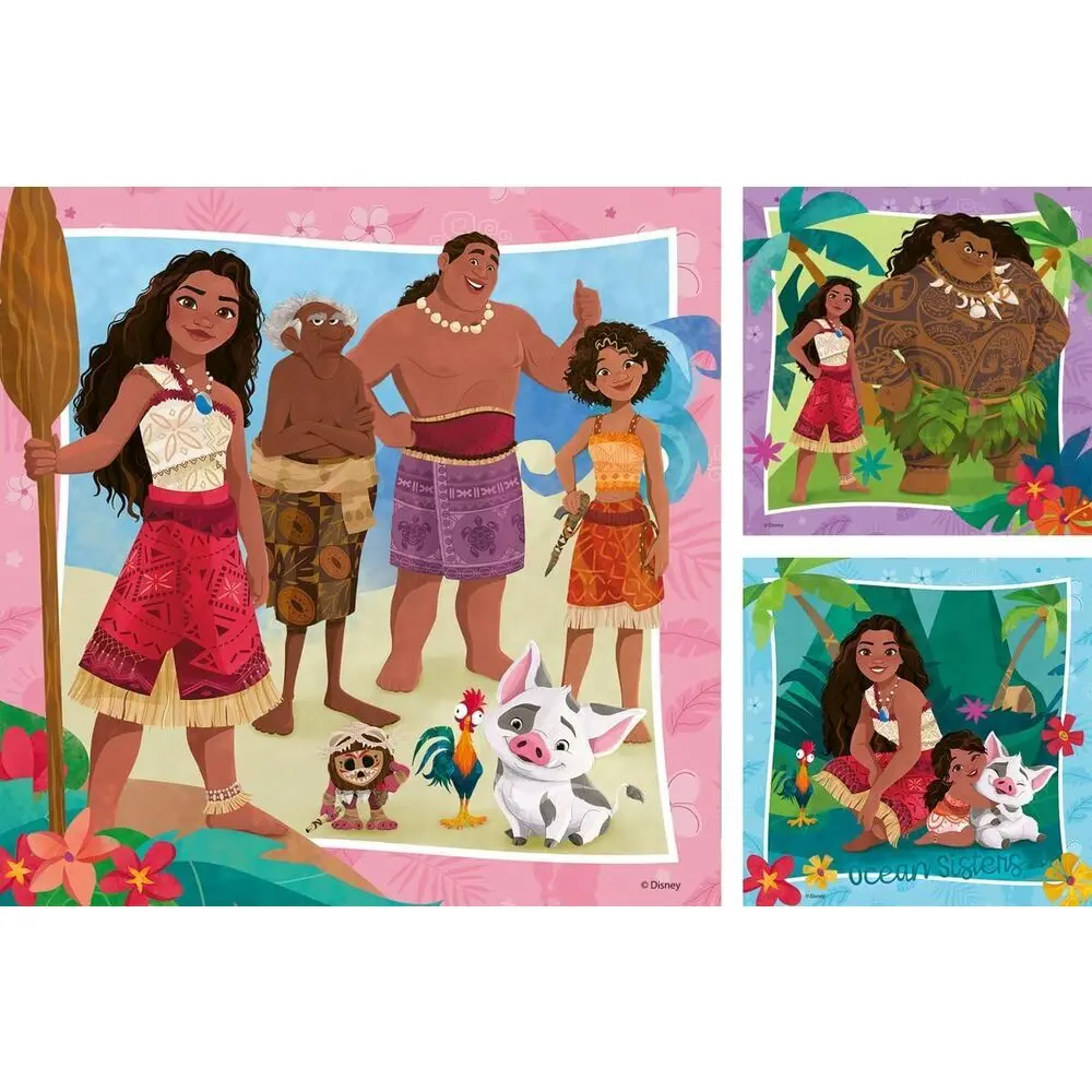 4005555041023 - Puzzle mit 3x49 Teilen Disney Vaiana 2 puzzle