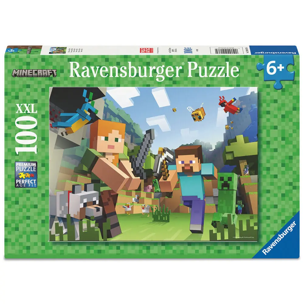 Puzzle mit 100 Teilen Ravensburger Minecraft